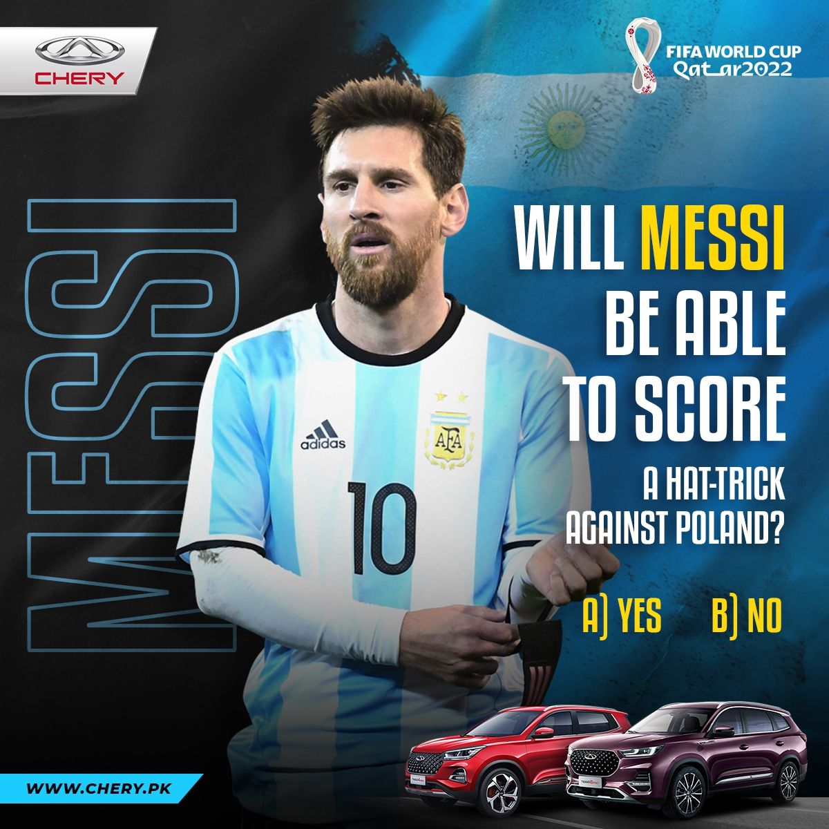 Chery Pakistan campaign post