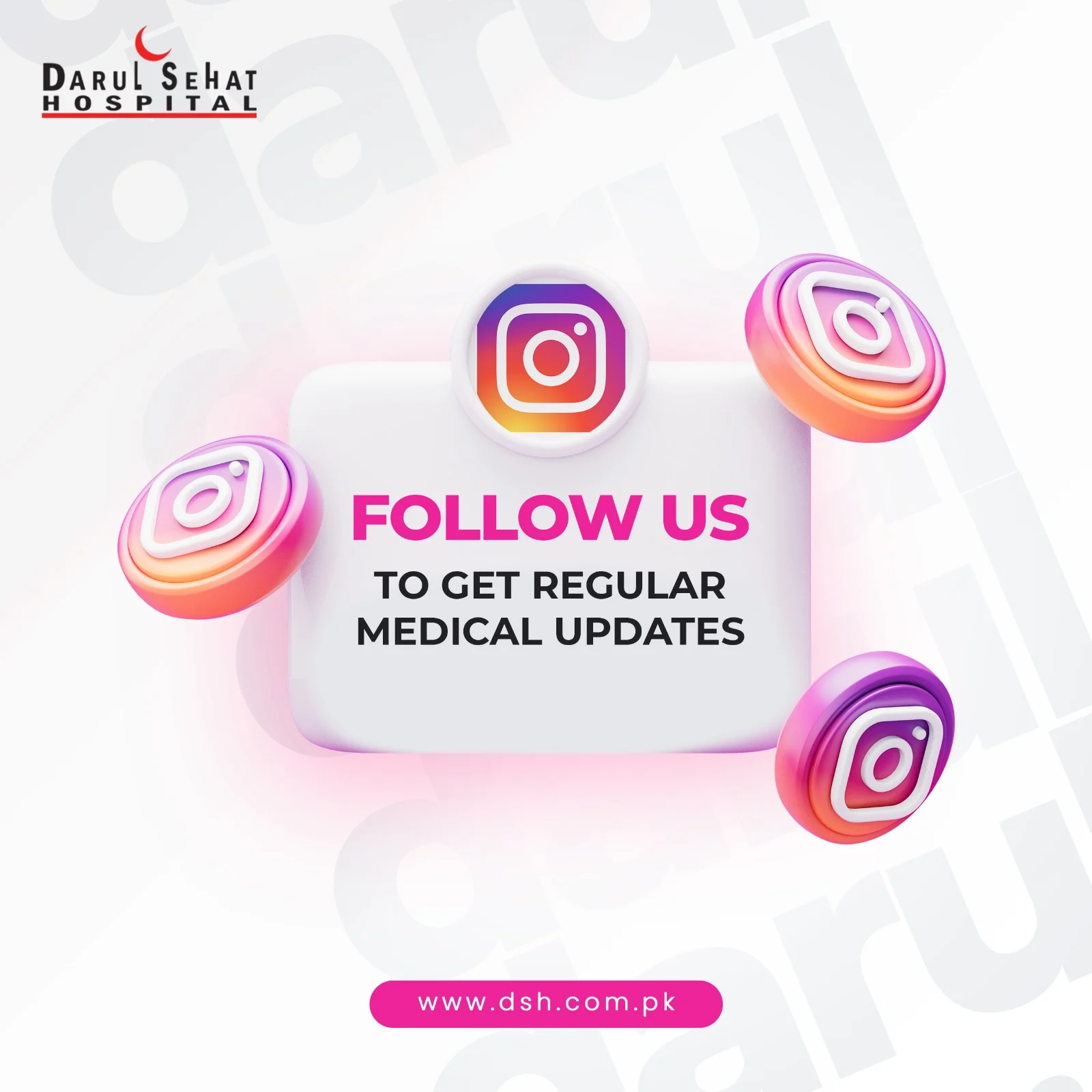 Darul Sehat Hospital campaign post