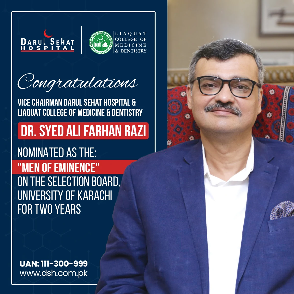 Darul Sehat Hospital campaign post