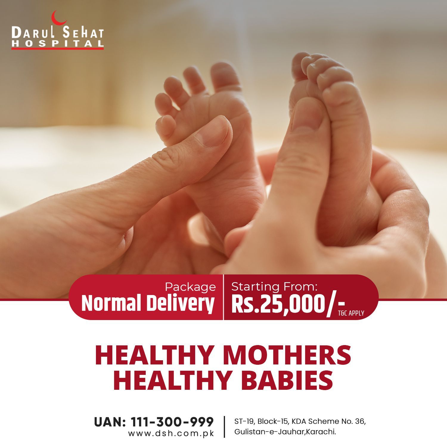 Darul Sehat Hospital campaign post