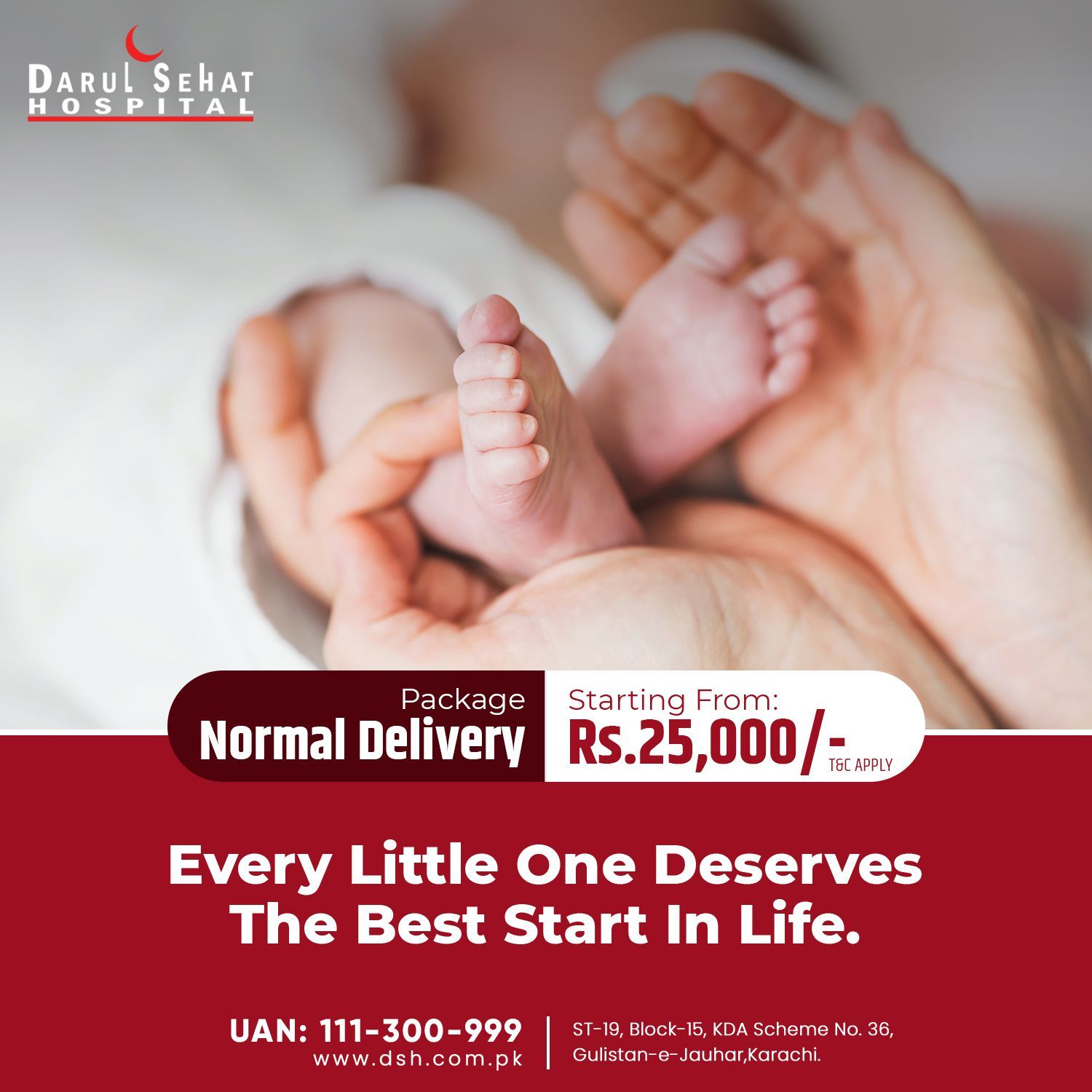 Darul Sehat Hospital campaign post