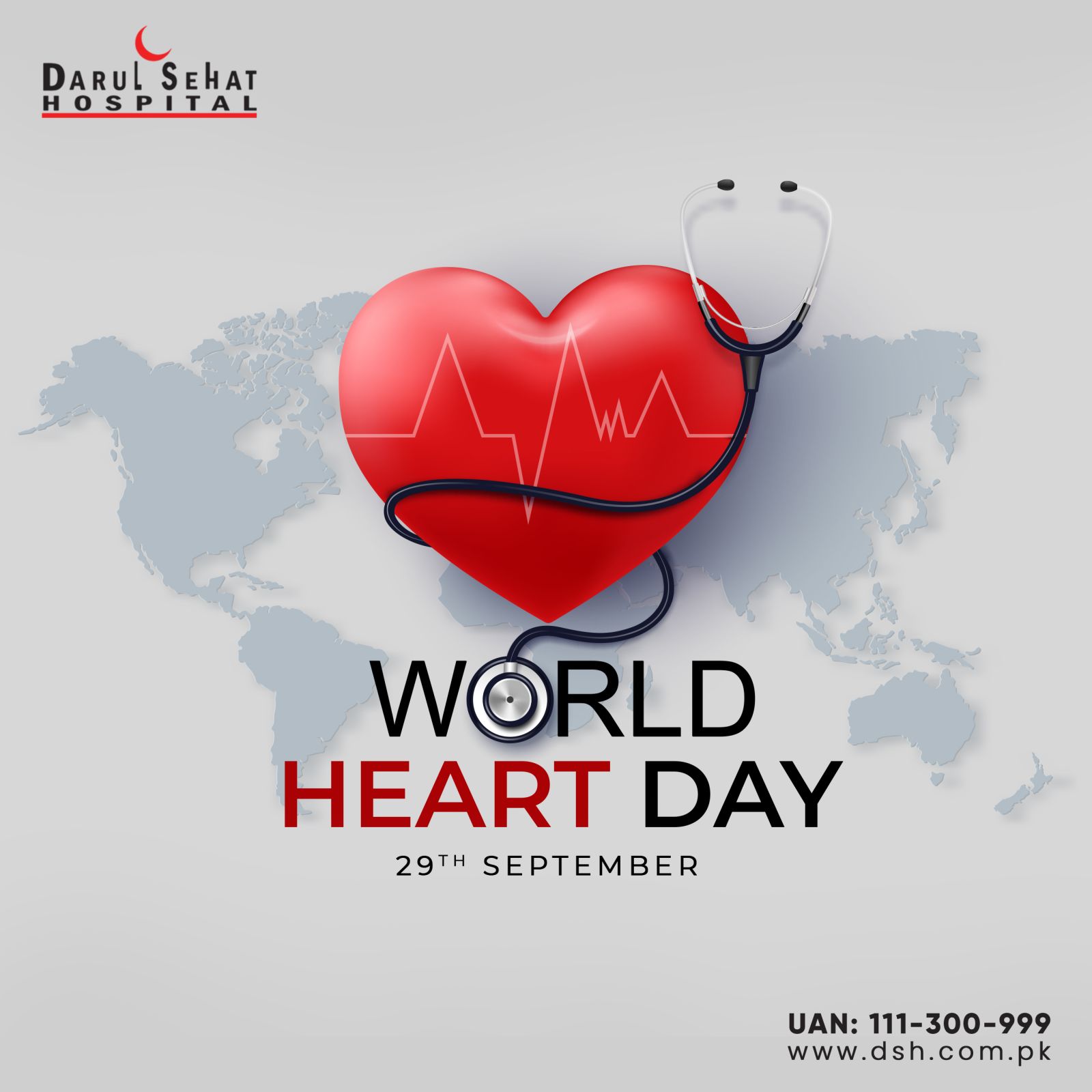 Darul Sehat Hospital campaign post