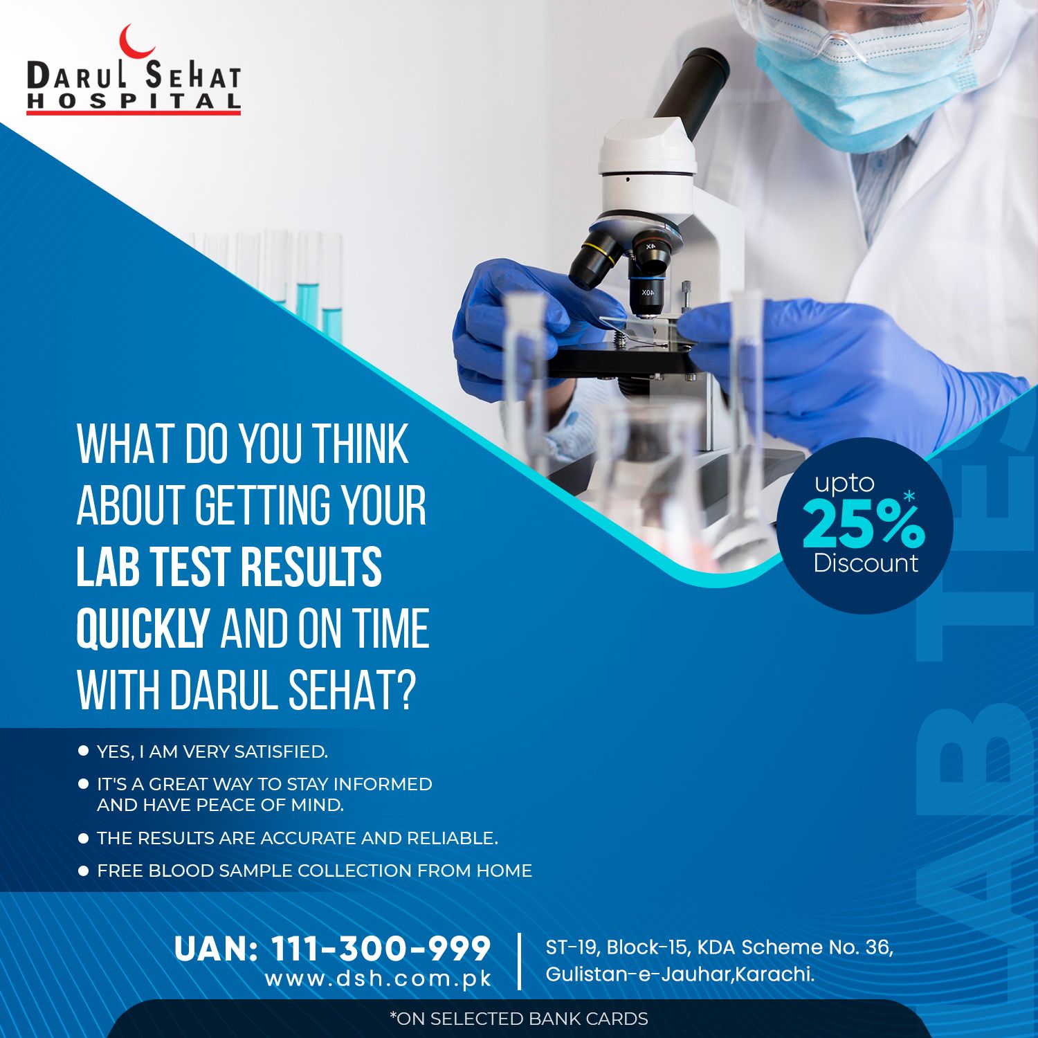 Darul Sehat Hospital campaign post
