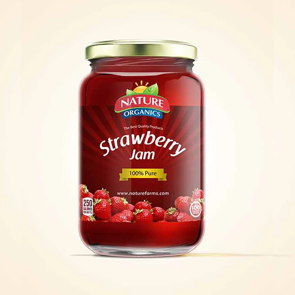 Boundless Technologies Strawberry Jam - Jar packaging design