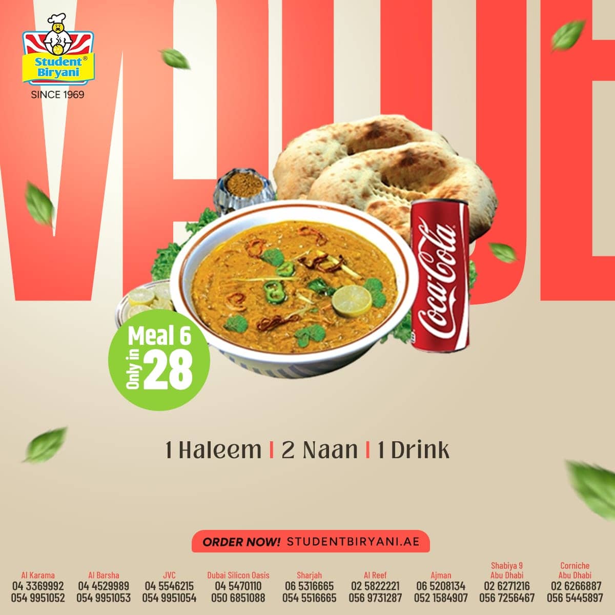 Student Biryani campaign post