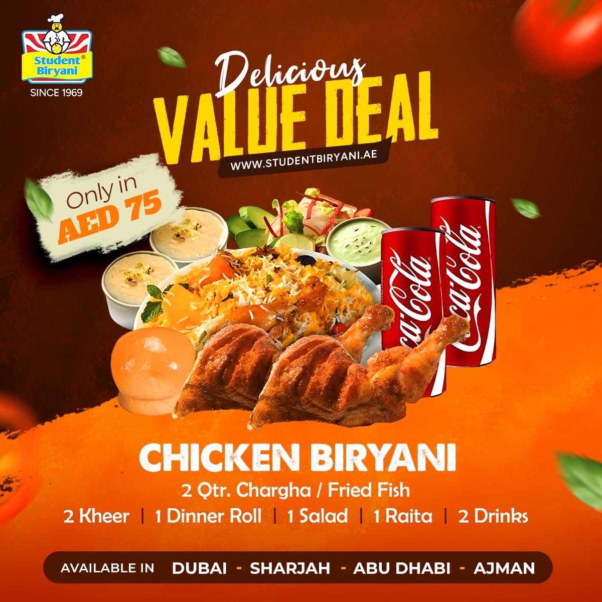 Student Biryani campaign post