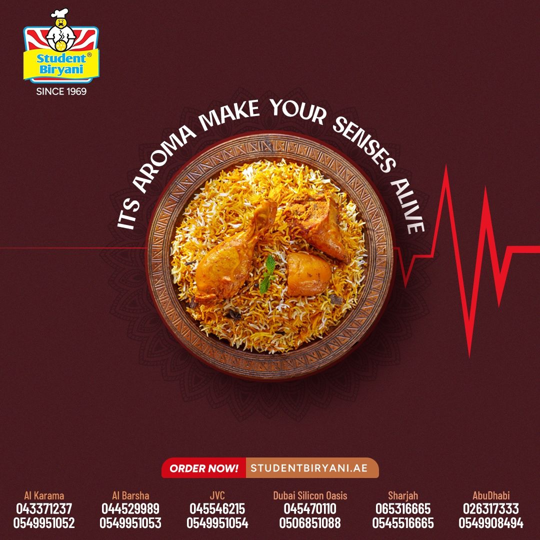 Student Biryani campaign post