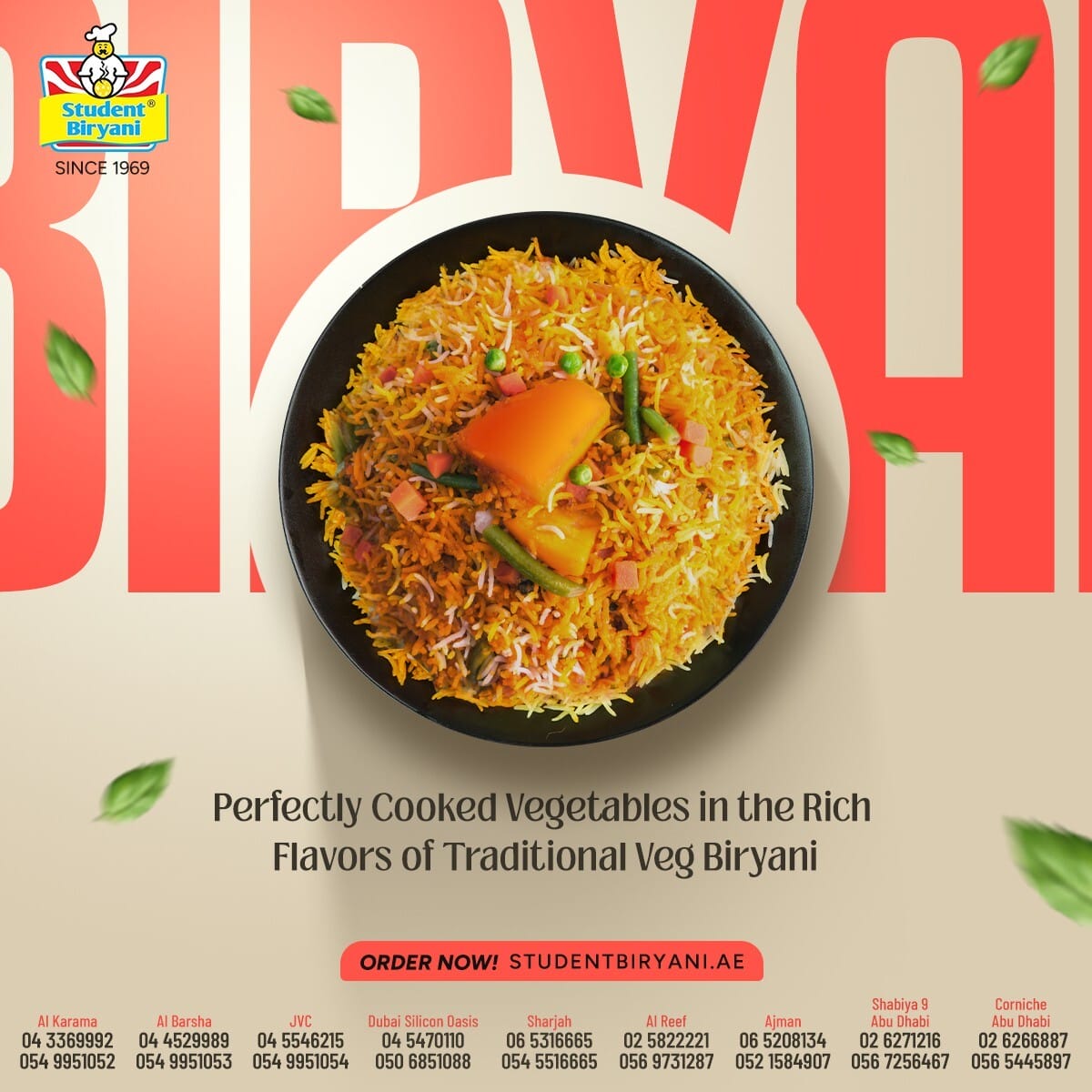 Student Biryani campaign post