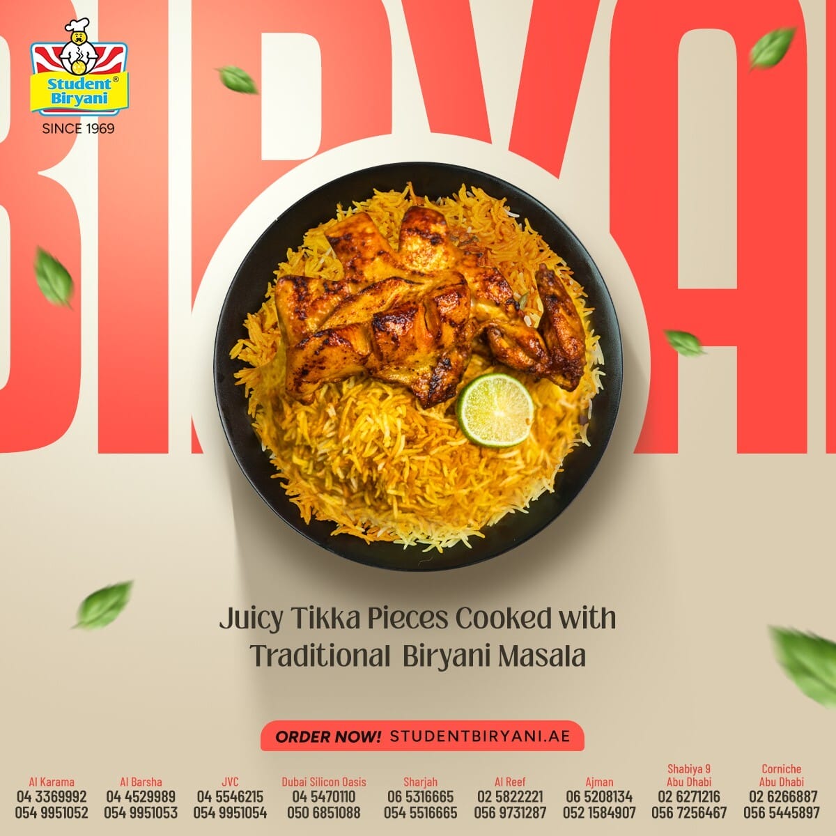 Student Biryani campaign post