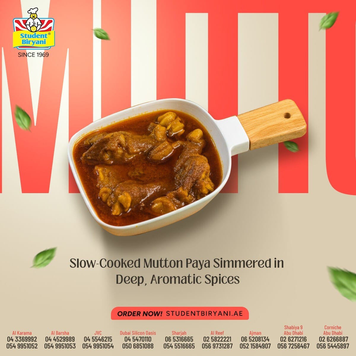 Student Biryani campaign post