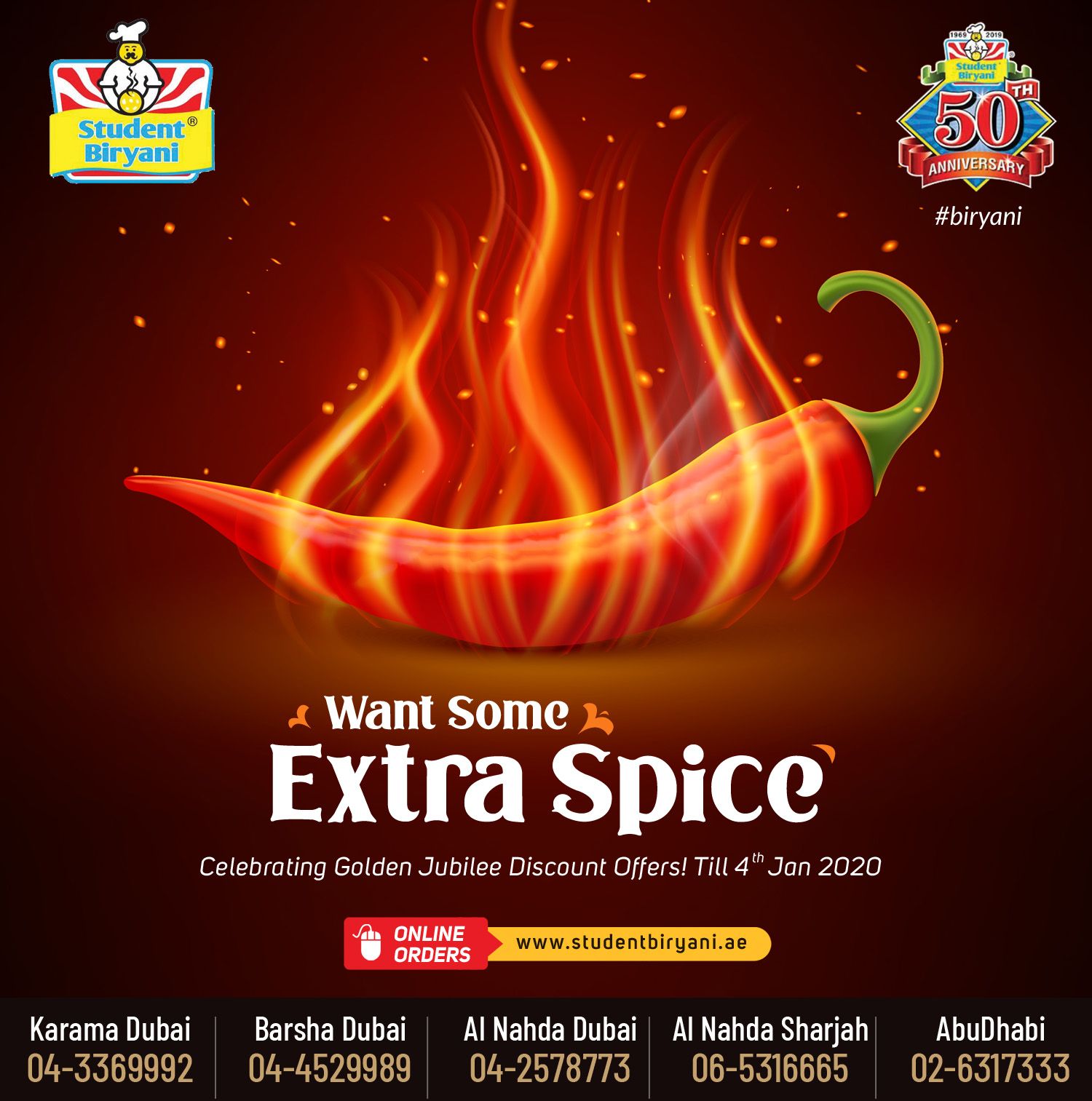 Student Biryani campaign post