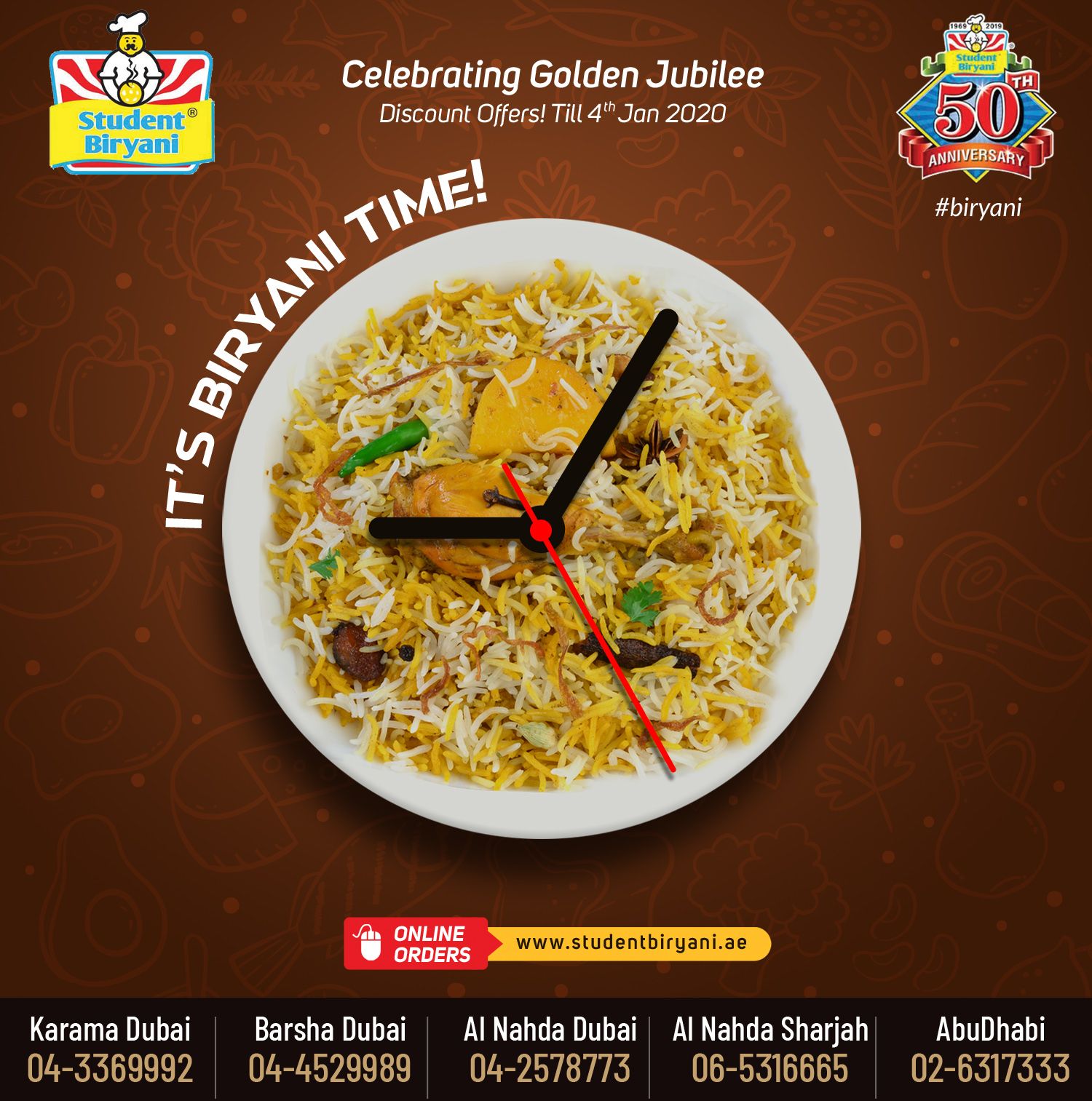 Student Biryani campaign post
