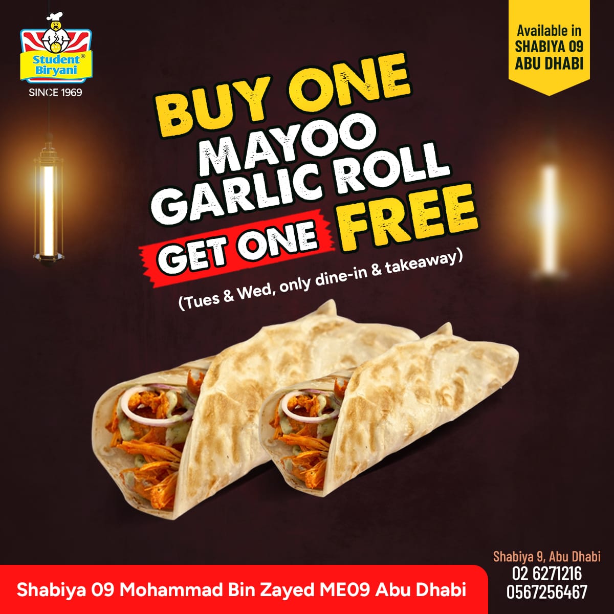 Student Biryani campaign post