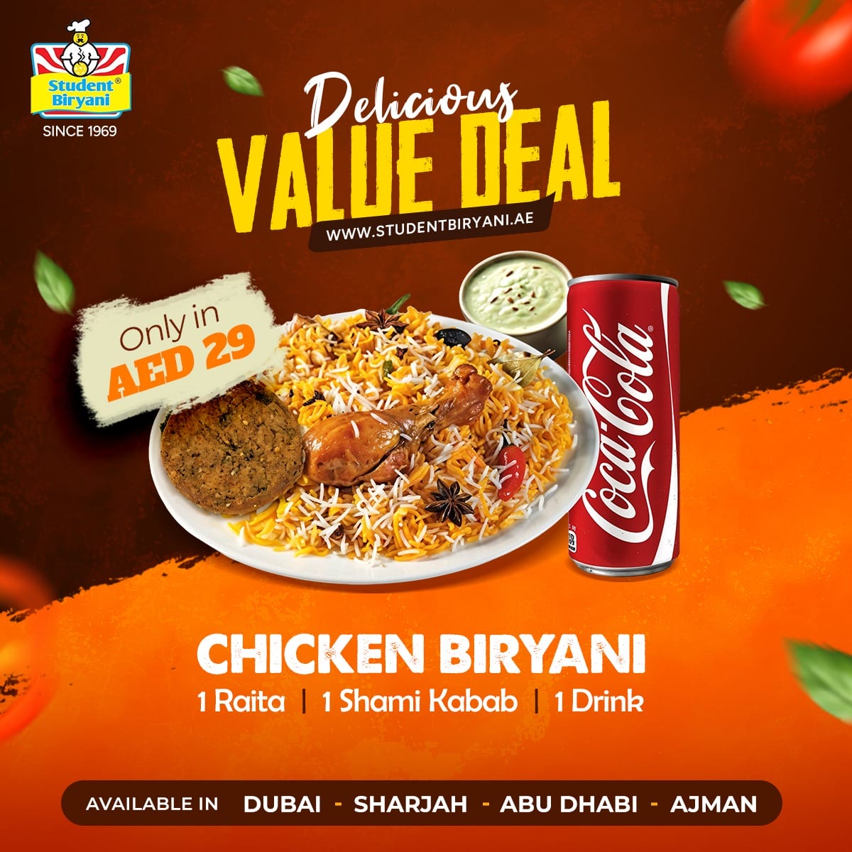 Student Biryani campaign post