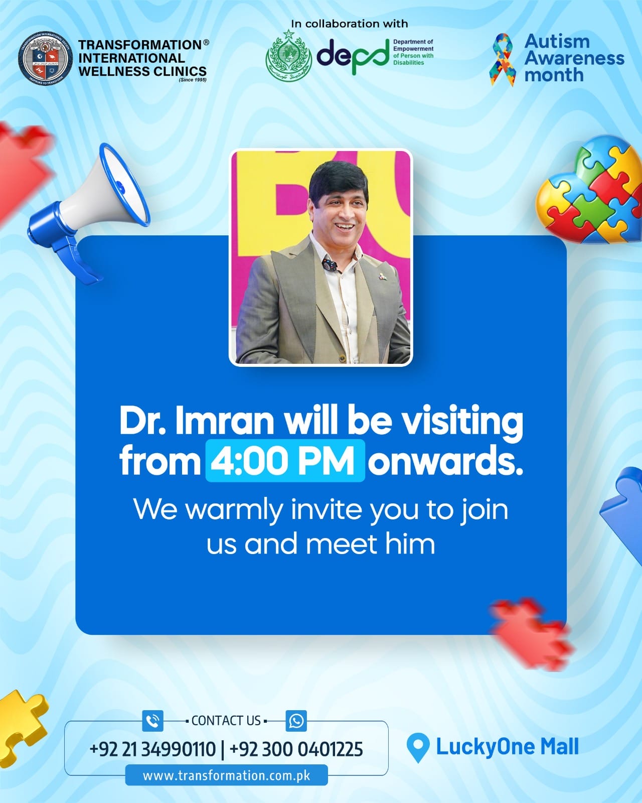 Transformation Wellness Clinic campaign post