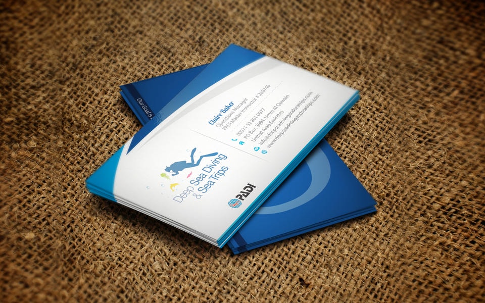 Visiting cards work