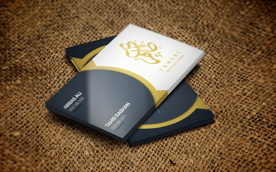 Visiting cards work