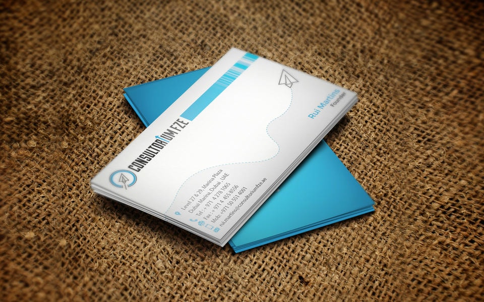 Visiting cards work