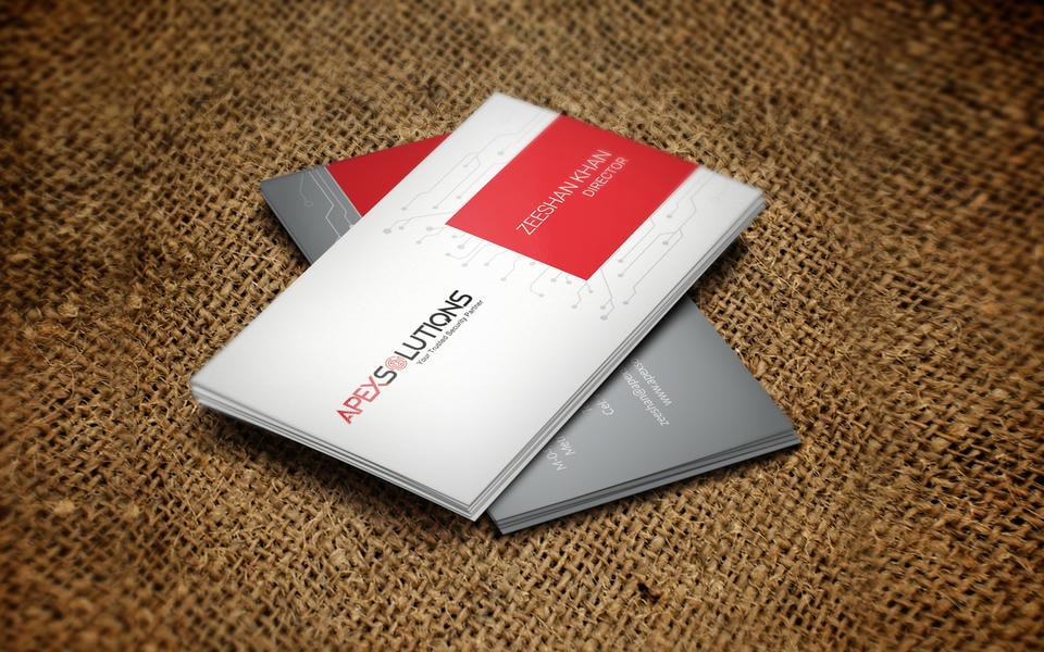 Visiting cards work