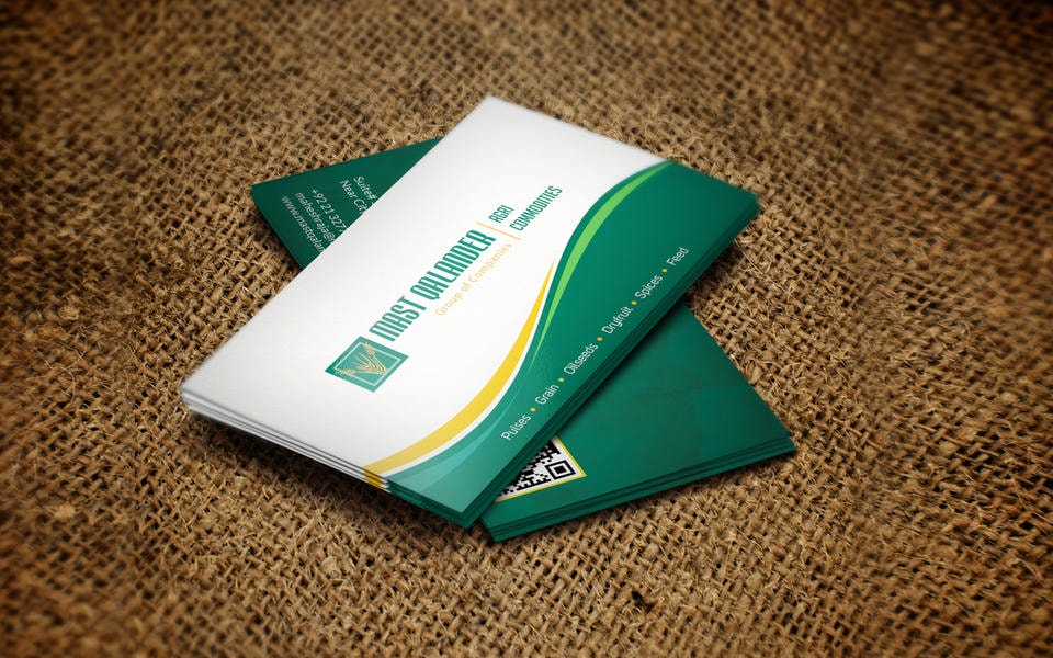Visiting cards work