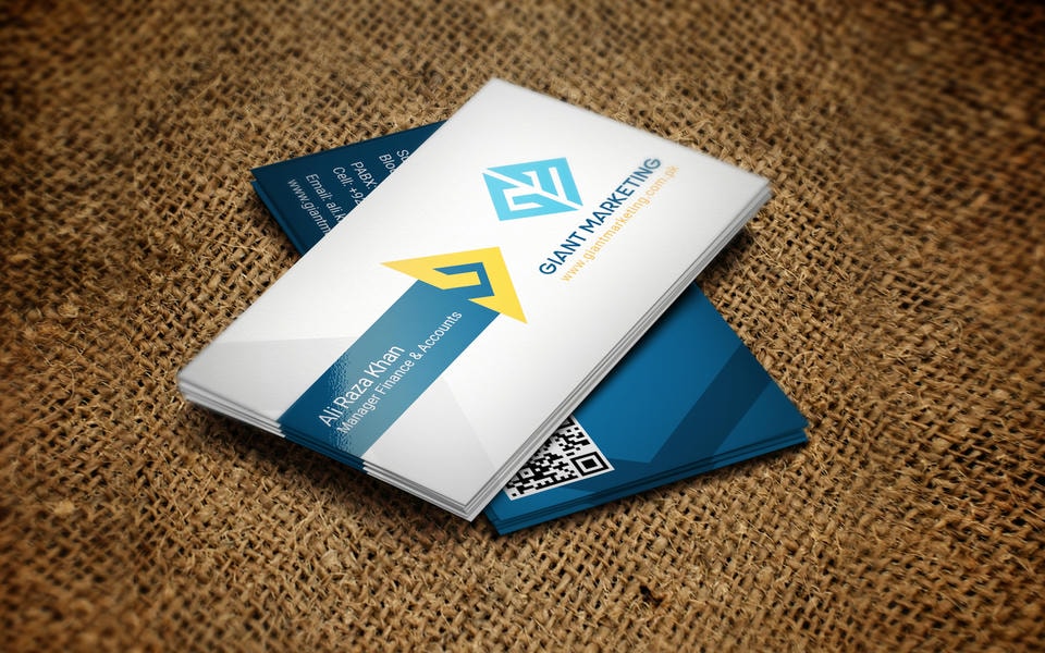 Visiting cards work