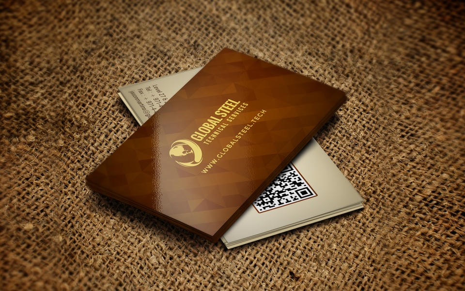 Visiting cards work