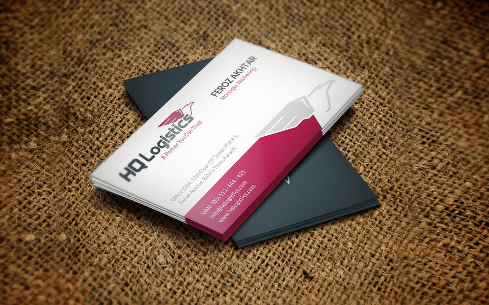 Visiting cards work