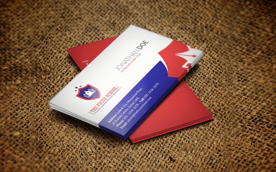 Visiting cards work