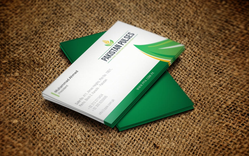 Visiting cards work