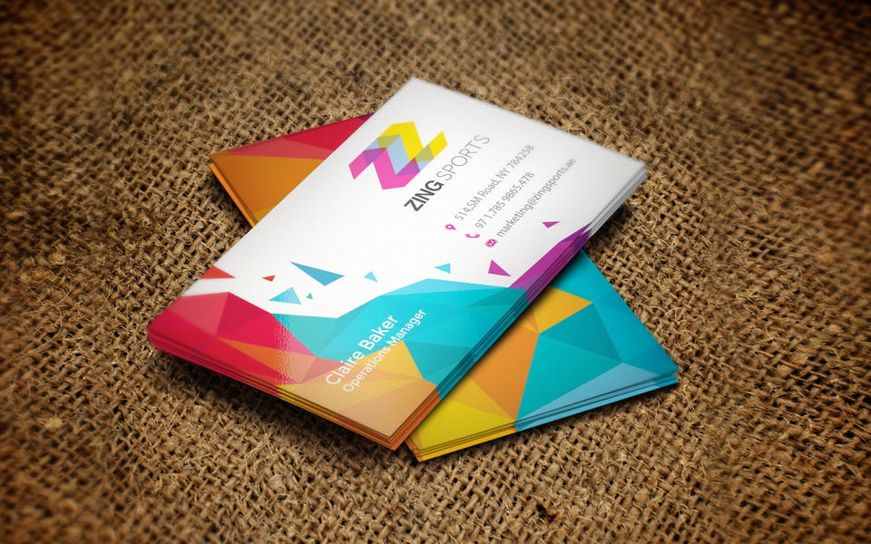 Visiting cards work