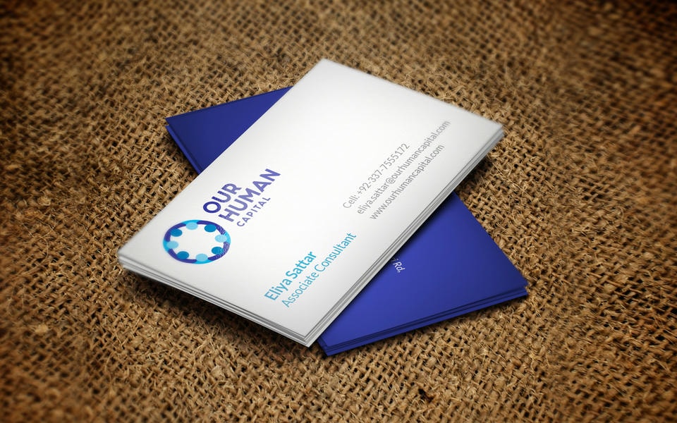 Visiting cards work