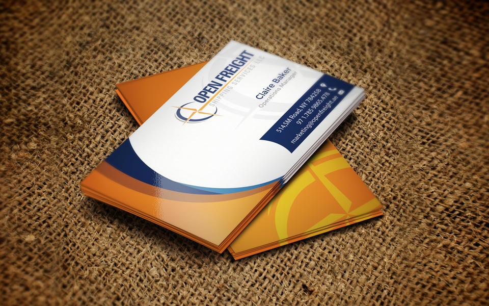 Visiting cards work