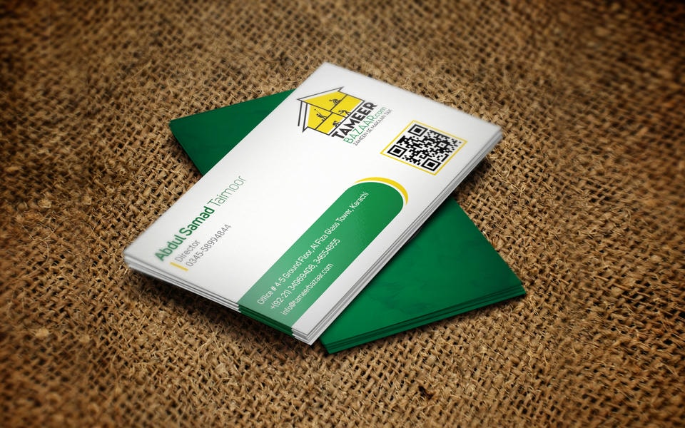 Visiting cards work