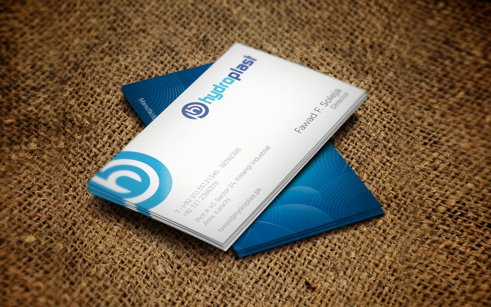 Visiting cards work