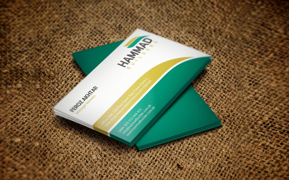Visiting cards work