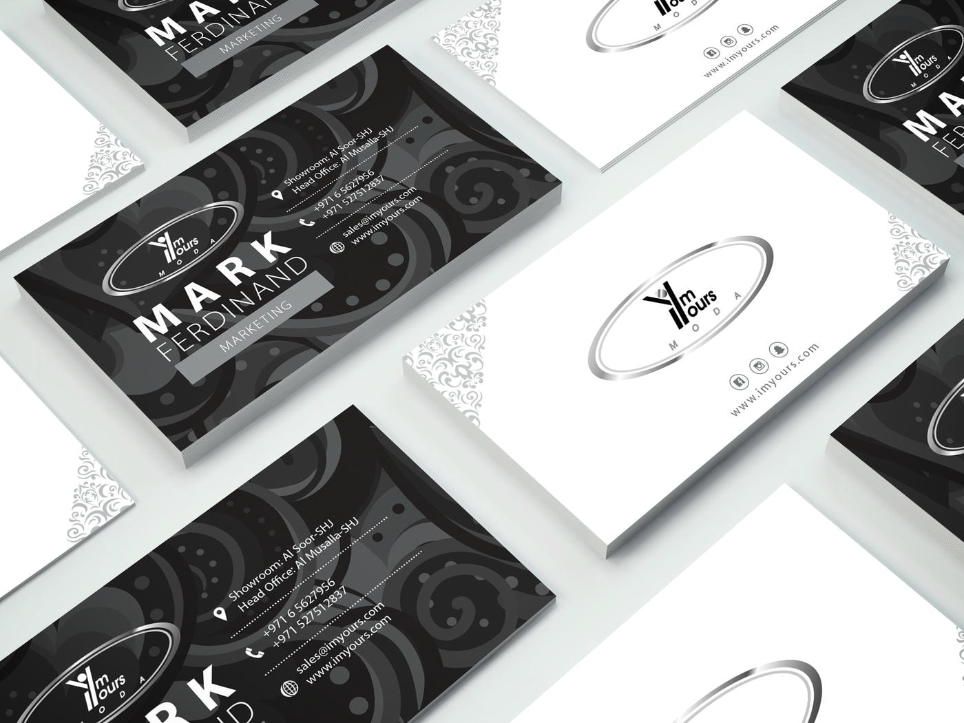 Visiting cards work