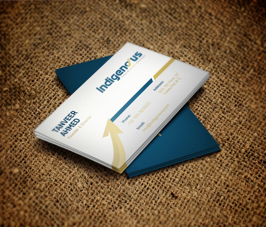 Visiting cards work