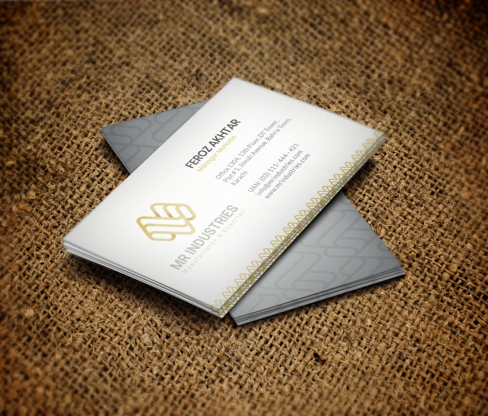 Visiting cards work