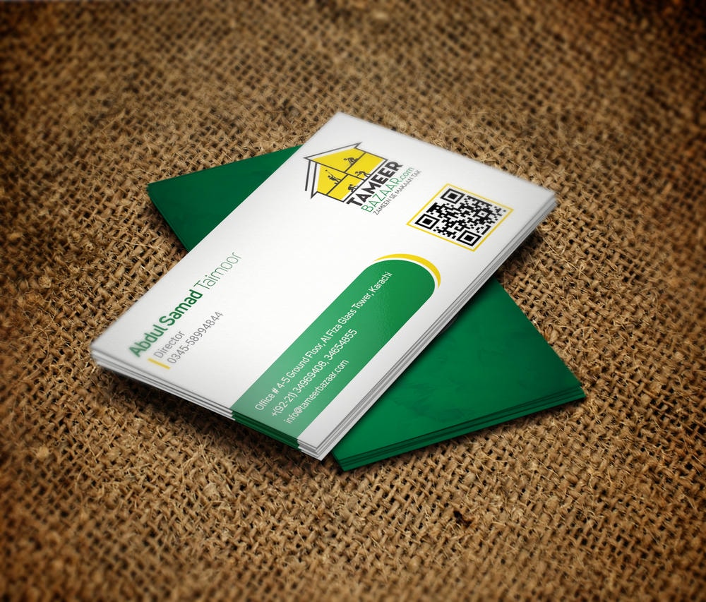 Visiting cards work