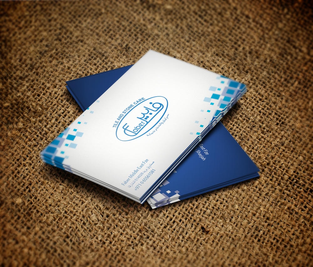 Visiting cards work