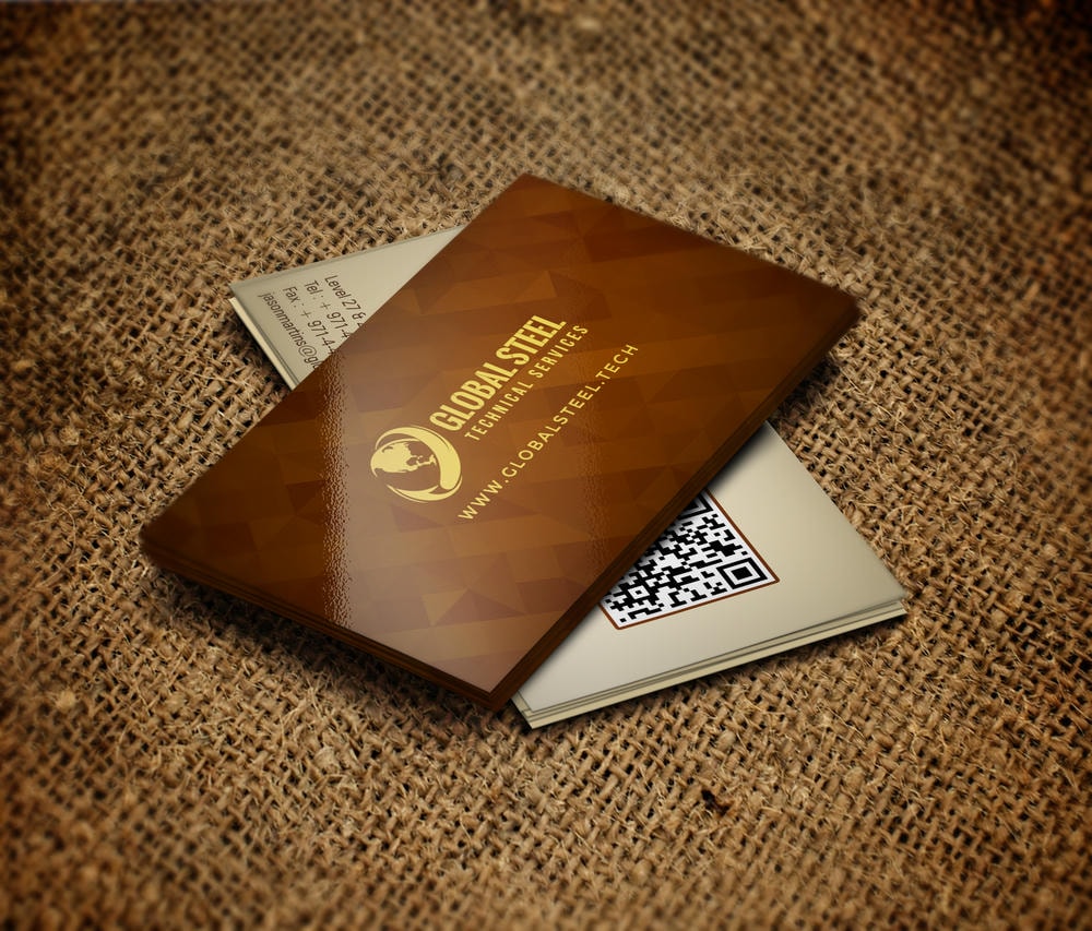 Visiting cards work