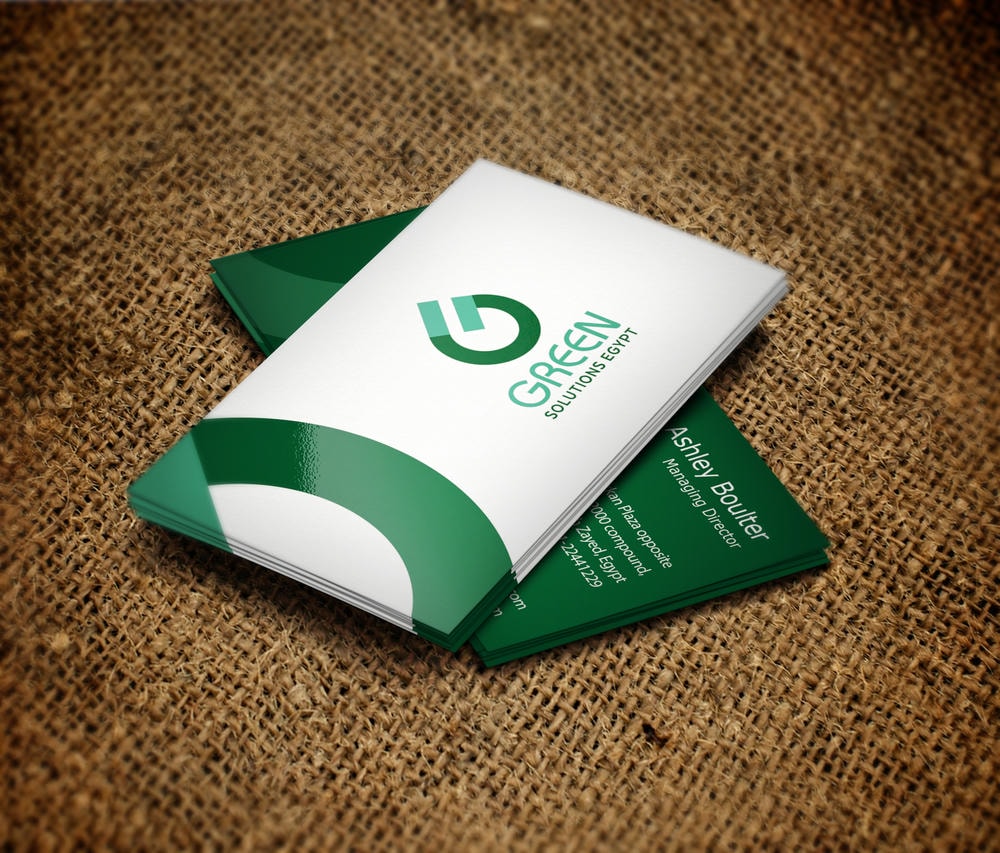 Visiting cards work