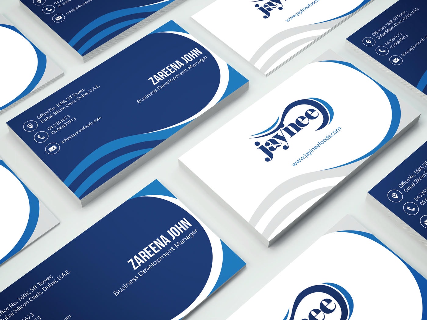 Visiting cards work