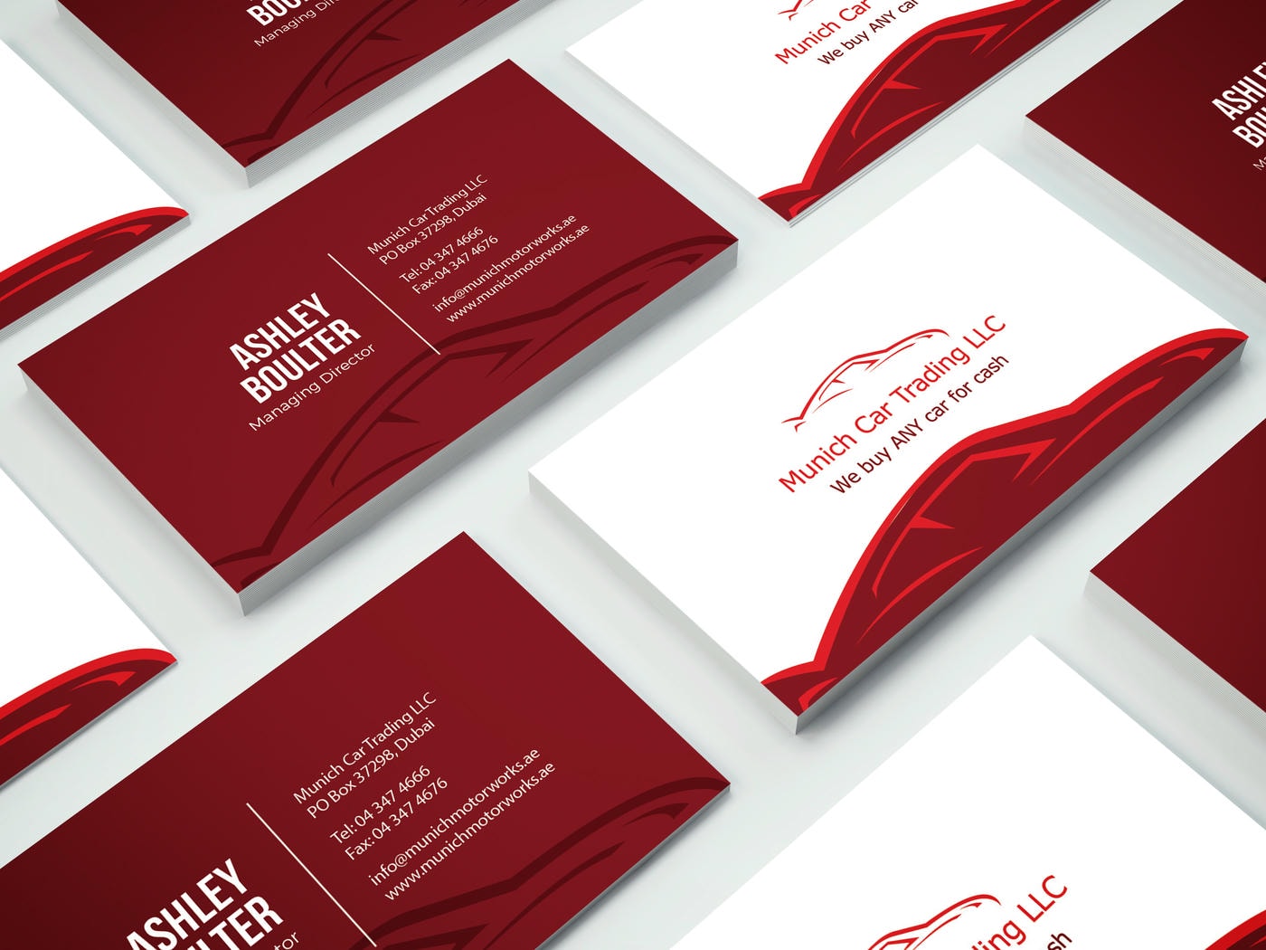 Visiting cards work